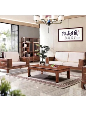 新中式如意沙发三件套